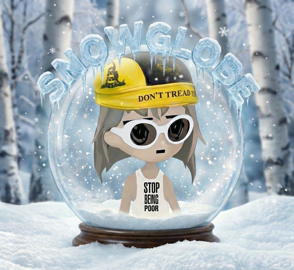 Snowglobe example with character